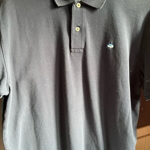 Southern Tide Black Polo Shirt